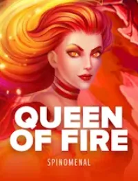queen of fire slot logo