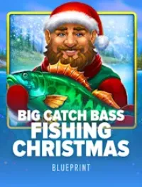 big catch bass fishing christmas game logo