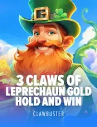 3 claws of leprechaun gold hold and win game logo